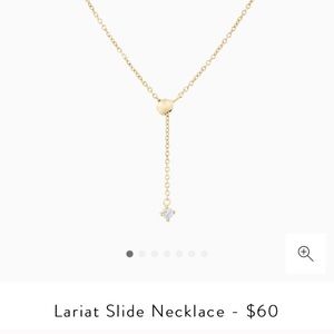 Mejuri Lariat Slide Necklace